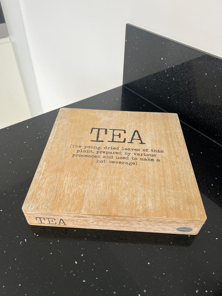 Nieuw  Rverdale houten theedoos vierkant, Ophalen of Verzenden, Nieuw