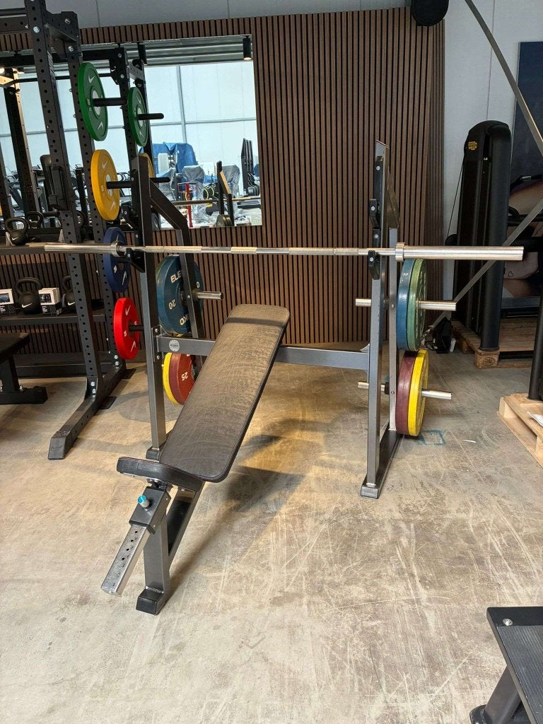 Eleiko Olympic Incline Bench, Sport en Fitness, Fitnessmaterialen, Gebruikt, Niet ingevuld, Fitnessbank, Niet ingevuld