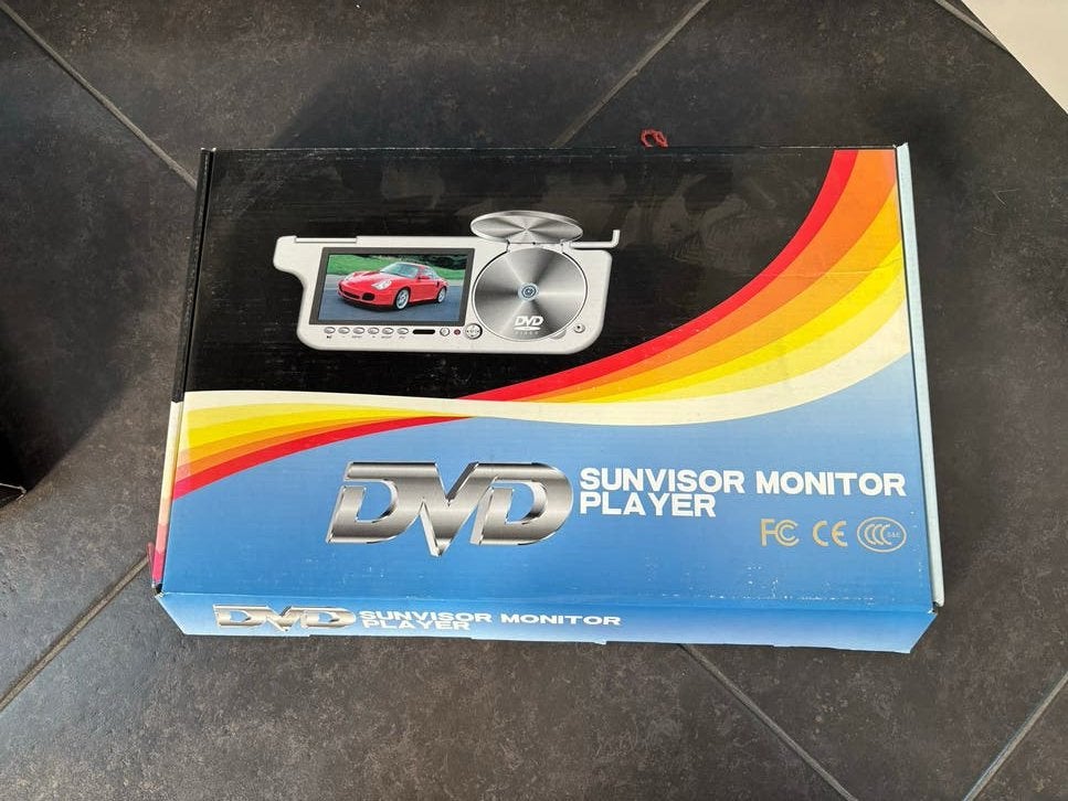 Nieuwe Sun-Visor DVD Speler voor in de auto, Auto diversen, Ophalen of Verzenden, Nieuw