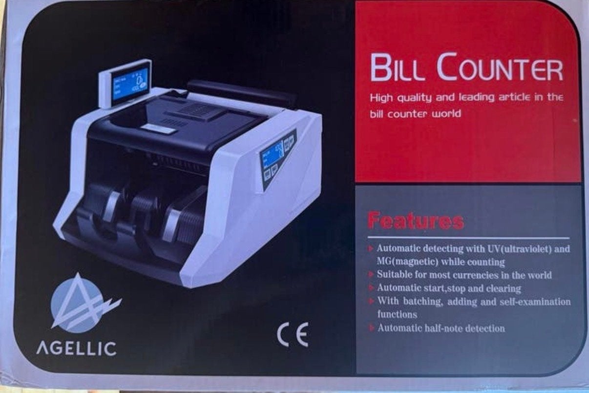 Agellic Geldtelmachine 168 UV/MG - Multi-valuta Teller, Ophalen of Verzenden
