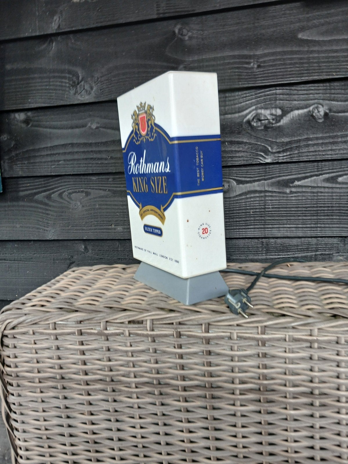 rothmans toonbankdisplay 70er jrn., Ophalen of Verzenden, Lichtbak of (neon) lamp
