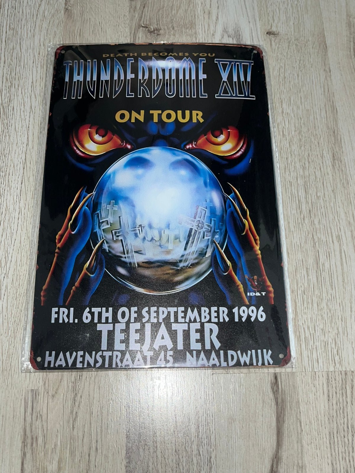 Thunderdome XIV On Tour metalen plaat, Ophalen of Verzenden, Nieuw