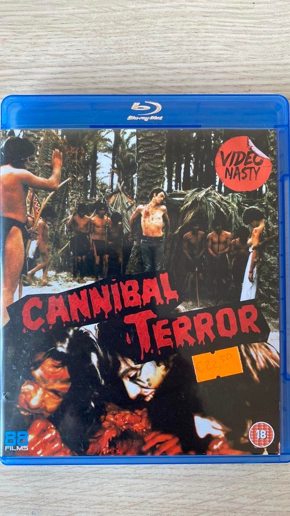 Cannibal terror blu ray, Ophalen of Verzenden, Zo goed als nieuw, Horror