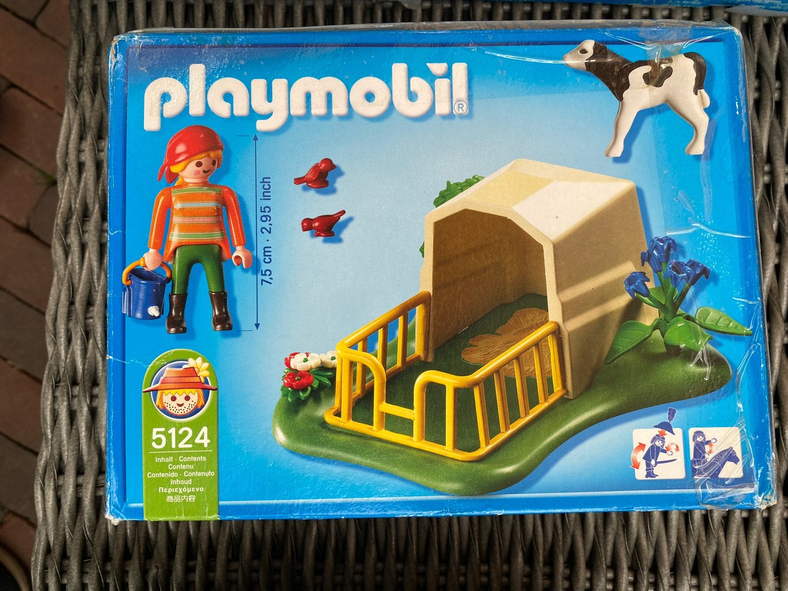 Playmobil 5124 Koeienstal met Kalfje, Gebouw, Complete set, Ophalen of Verzenden, Zo goed als nieuw