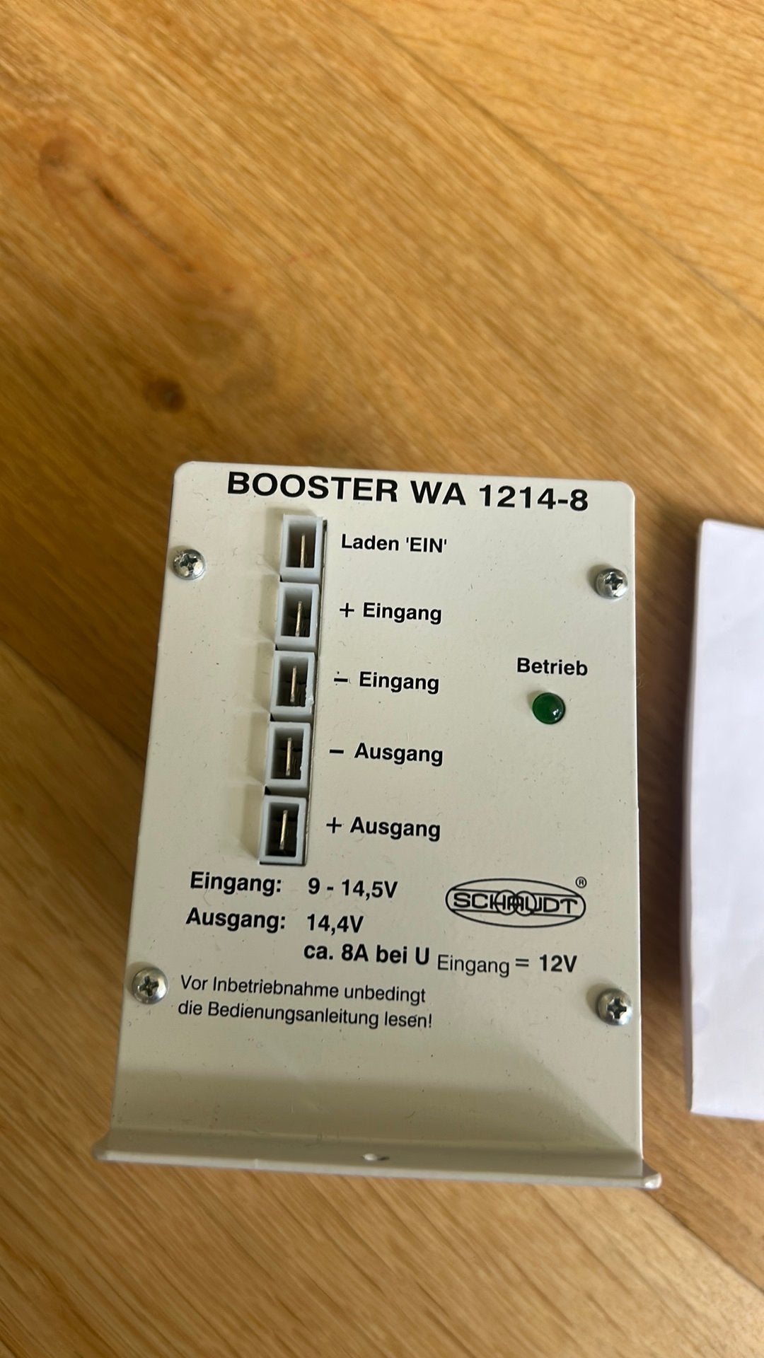 Schaudt wa 1214-8 laadbooster, Ophalen of Verzenden, Nieuw