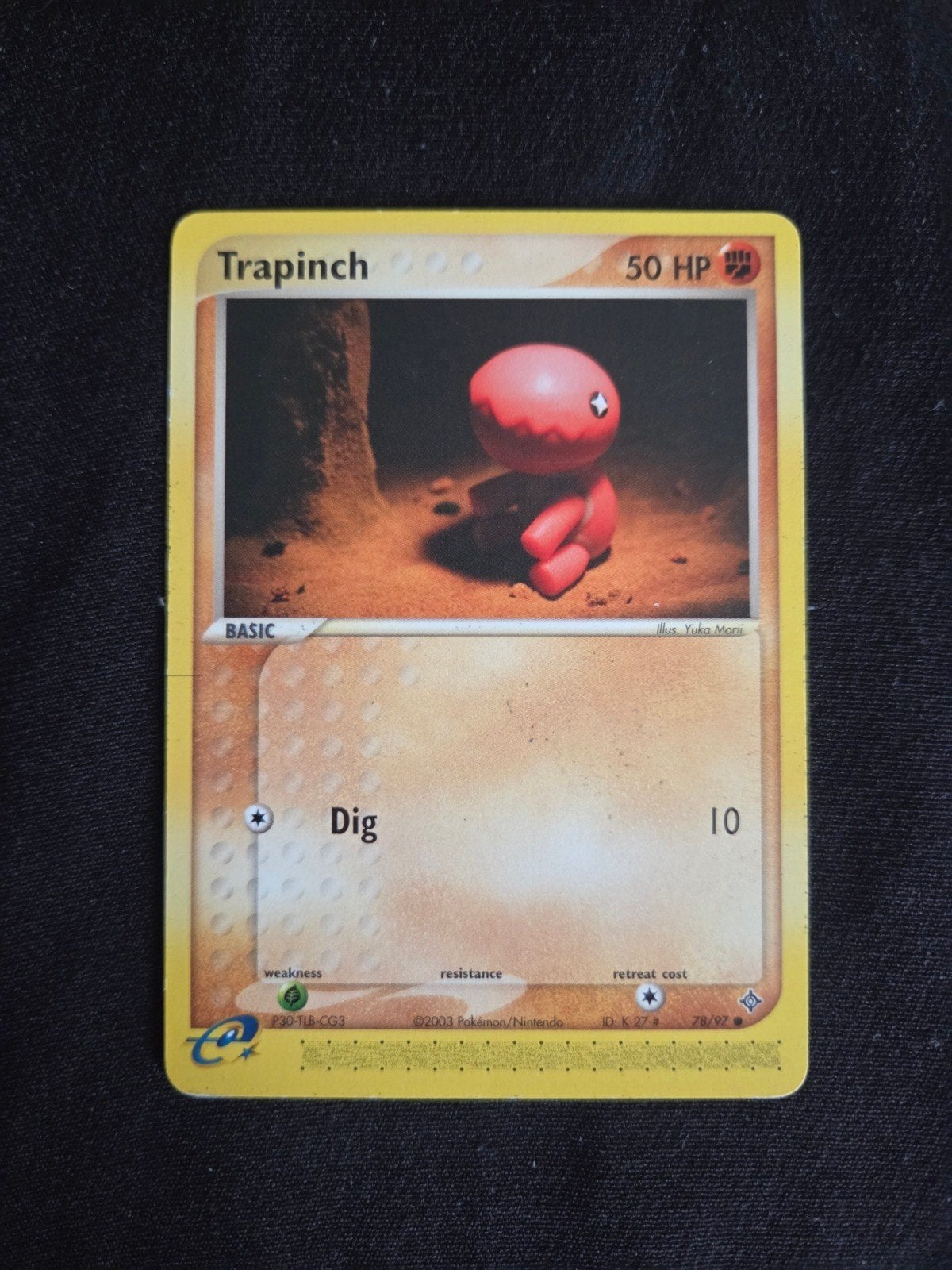Trapinch - Common EX Dragon 78/97 LP, Ophalen of Verzenden, Gebruikt