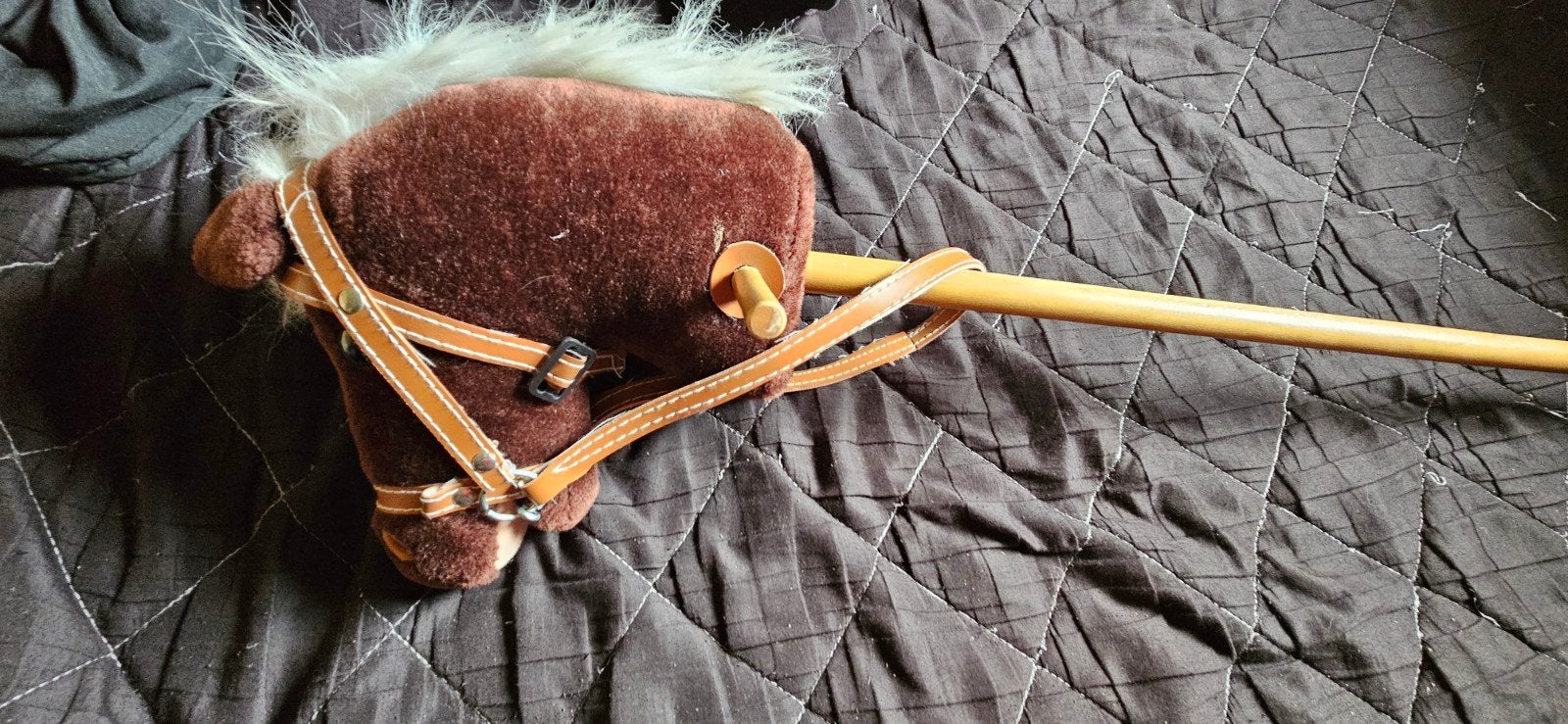 Hobbyhorse op wieltjes - Bruin speelgoedpaard, Ophalen, Gebruikt, Jongen of Meisje