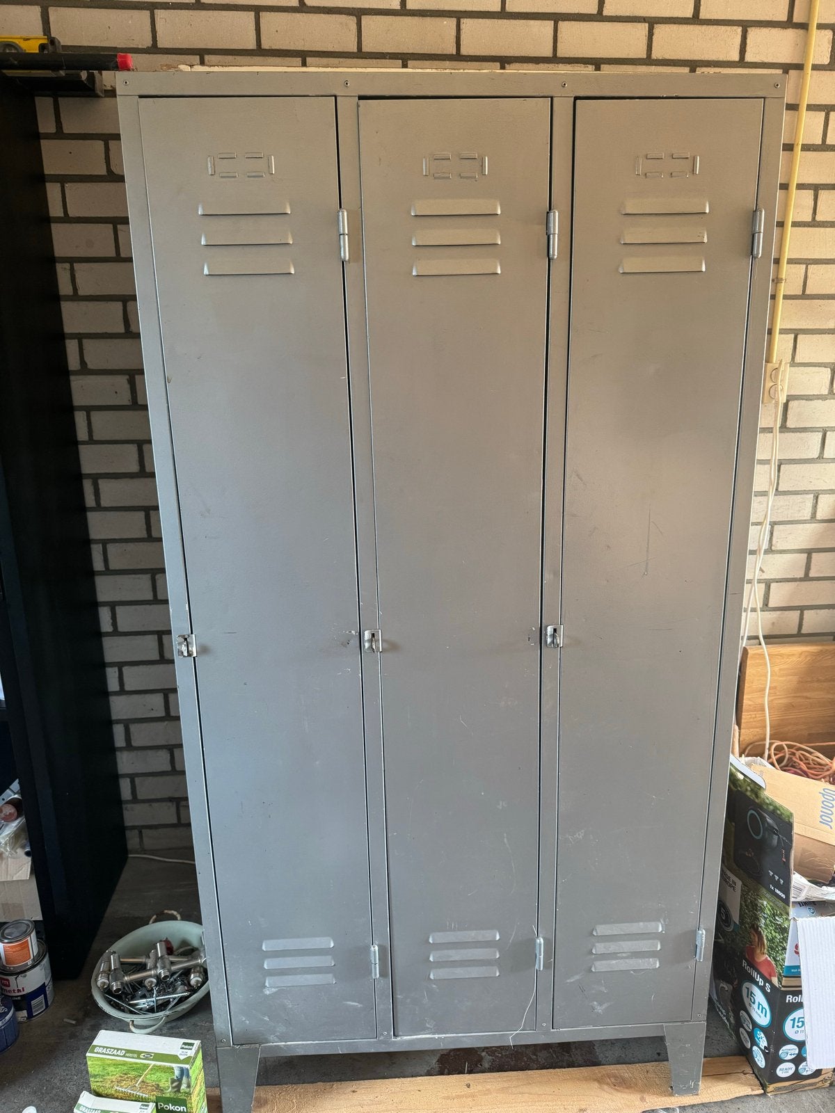 Vintage Lockerkast met handige vakjes - 180x93x50cm, Ophalen, Gebruikt