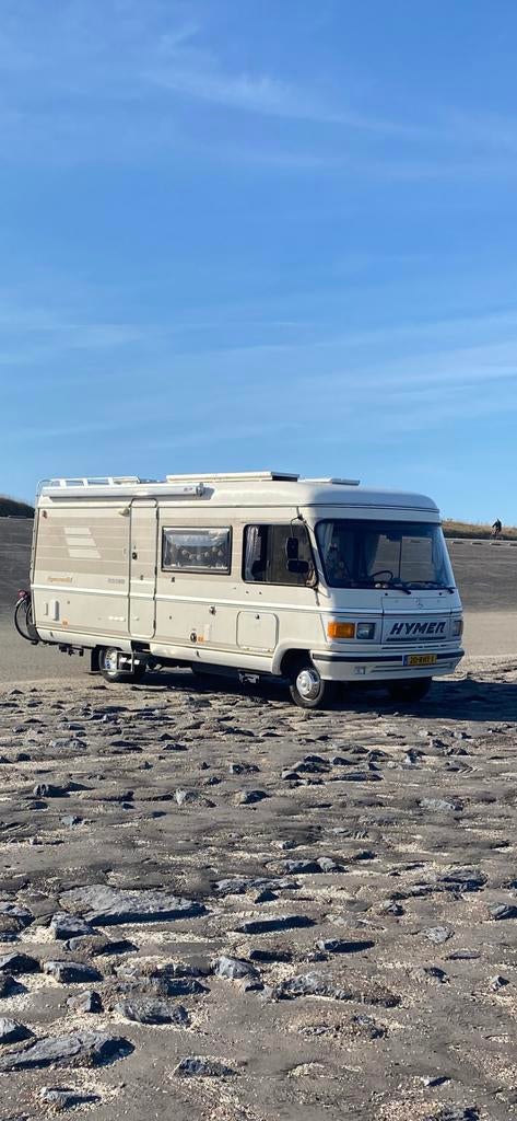 Unieke Hymer Integraal Camper Type S665 (Mercedes), Caravans en Kamperen, Integraal, Afzuigkap, Ringverwarming, Luifel