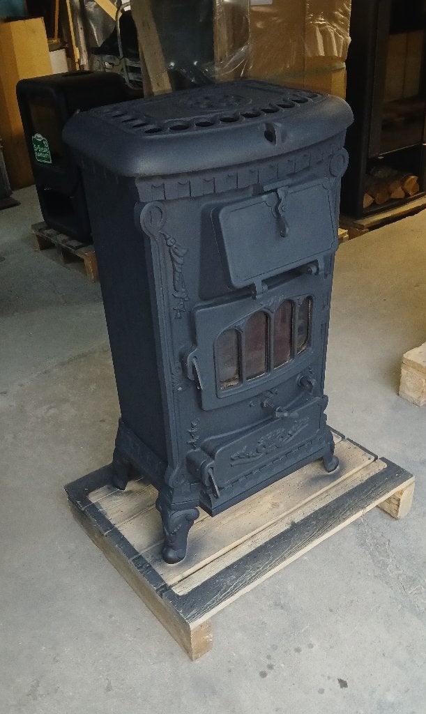 Prachtige Thermocet Houtkachel met Raampjes (Bovenlader), Gebruikt, Houtkachel, Ophalen of Verzenden, Vrijstaand