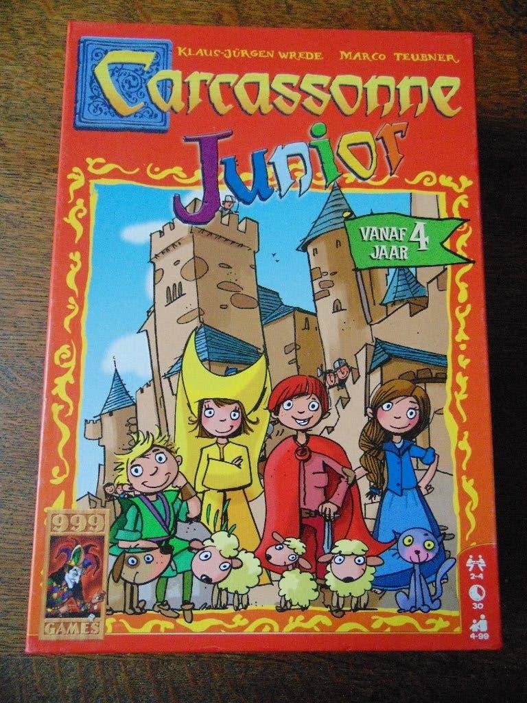 Carcassonne Junior Spel van 999 Games, Een of twee spelers, Ophalen of Verzenden, Zo goed als nieuw, 999 Games