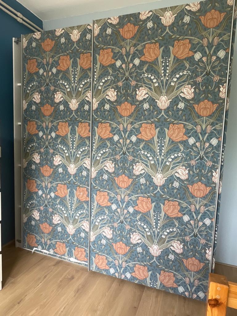 Kledingkast met schuifdeuren (200x180x60cm), Huis en Inrichting, Ophalen, Gebruikt, 200 cm of meer, 150 tot 200 cm