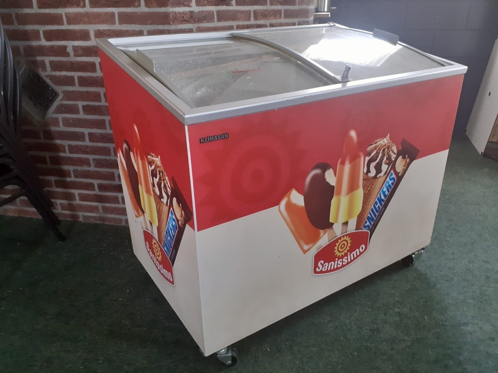 IJskast diepvries Sanissimo met schuifdeksel, Ophalen, Vrieskist, Gebruikt, Minder dan 85 cm