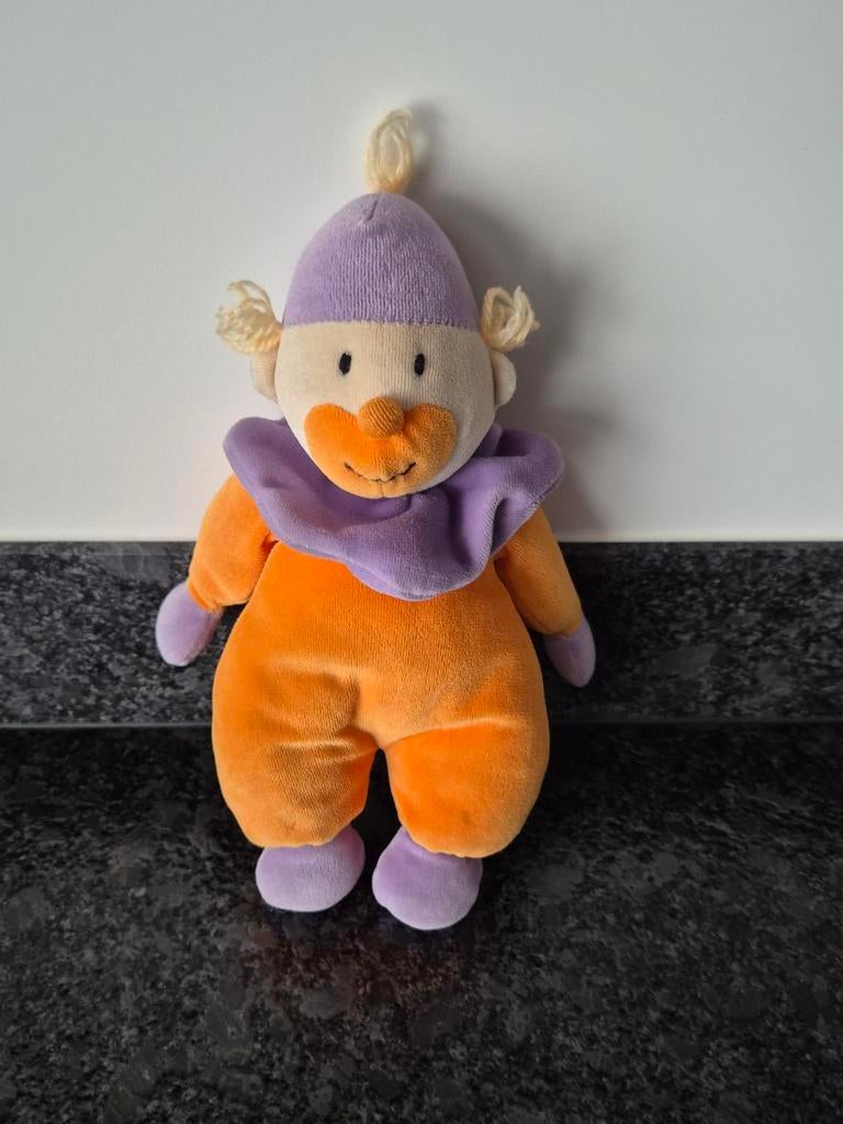 Knuffel Clown oranje/paars, Ophalen of Verzenden, Overige typen