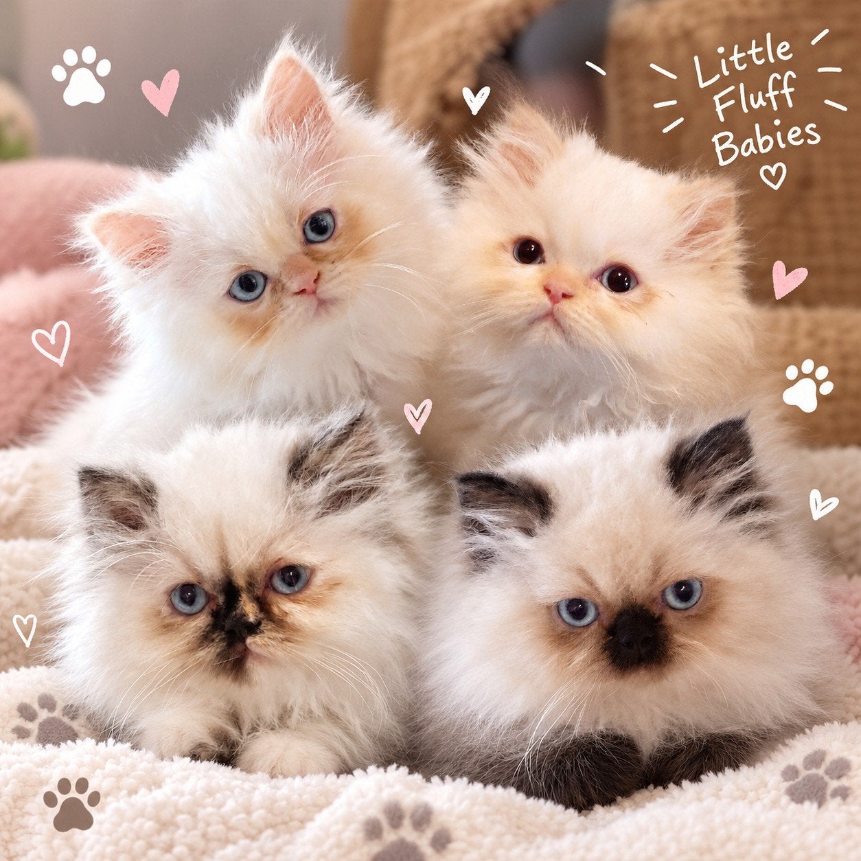 Perzische colourpoint kittens, Perzisch, pers met stamboom, Meerdere dieren, Met stamboom, 0 tot 2 jaar