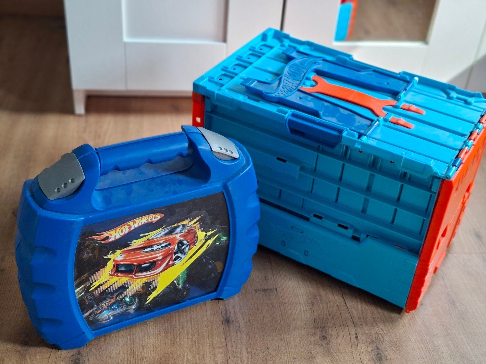 Hot Wheels track builder crate - epic challenge - incl autos, Ophalen, Gebruikt, Hot Wheels, Handmatig