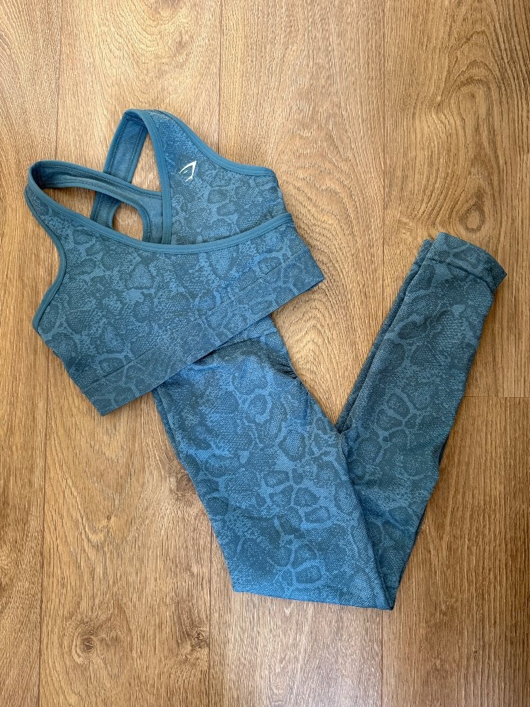 Gymshark animal adapt sportkleding, Blauw, Nieuw, Ophalen of Verzenden, Fitness of Aerobics