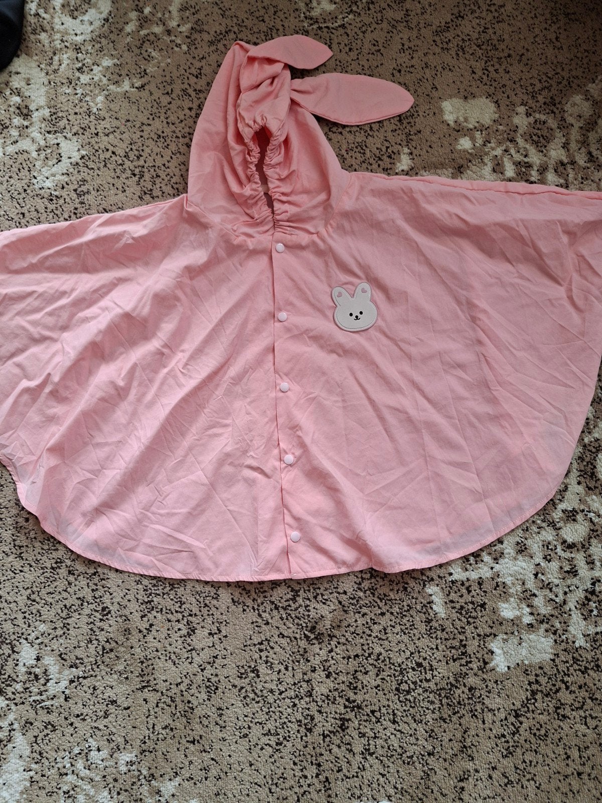 Roze regenponcho met konijnenoren voor kinderen, Ophalen of Verzenden, Nieuw, Onbekend, Meisje
