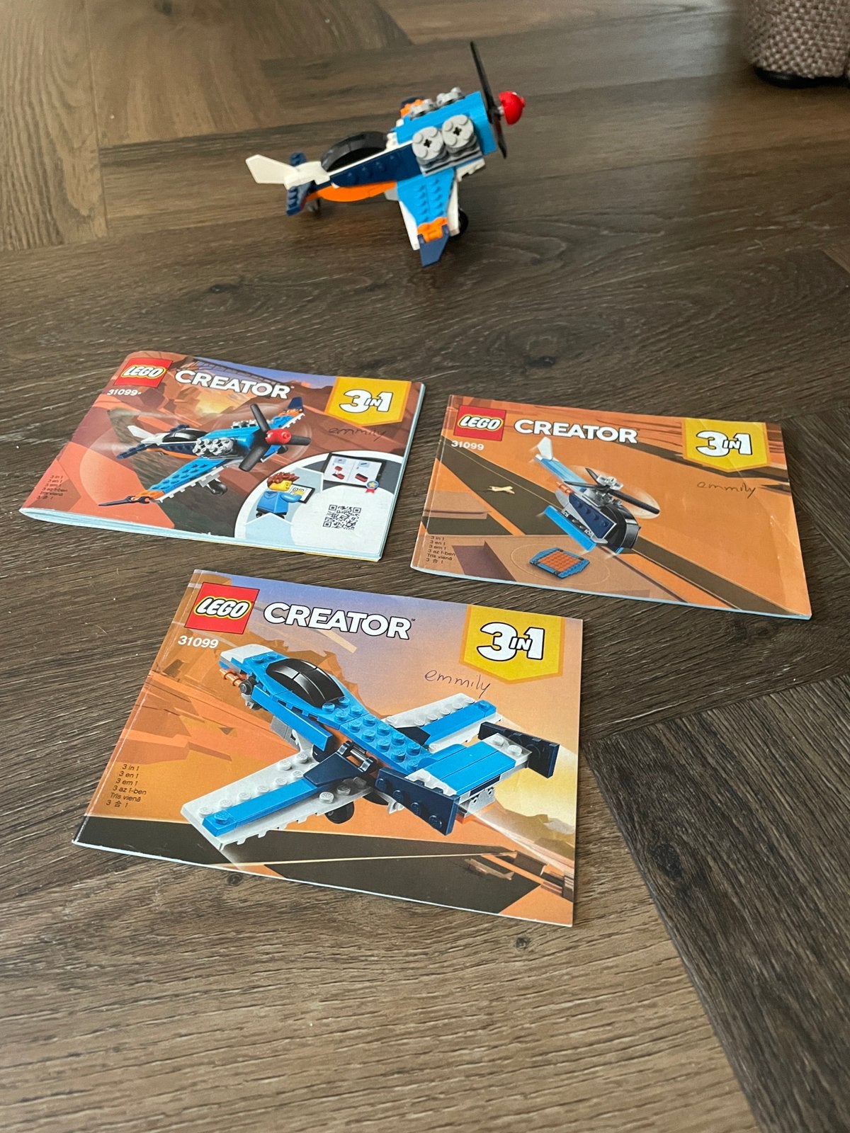Creator lego: Propellervliegtuig 31099, Compleet, Lego, Ophalen of Verzenden, Zo goed als nieuw
