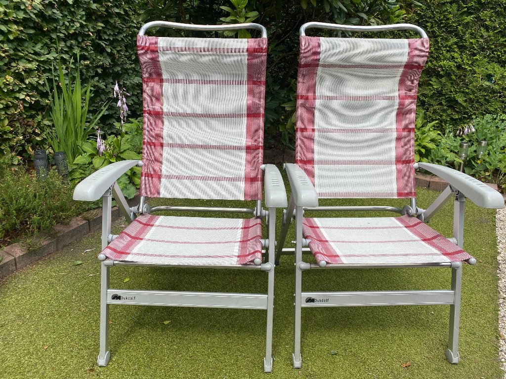 Twee camping stoelen, Caravans en Kamperen, Ophalen, Zo goed als nieuw