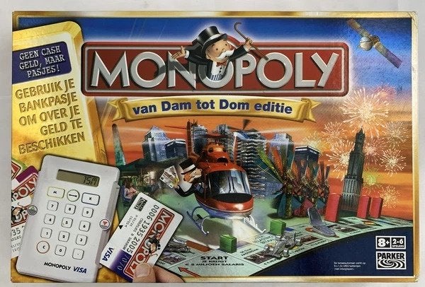 Monopoly Van Dam Tot Dom editie bordspel, Coolsingel 104, 3011 AG Rotterdam, Netherlands, Verzenden, Zo goed als nieuw, Noidea@gmail.com
