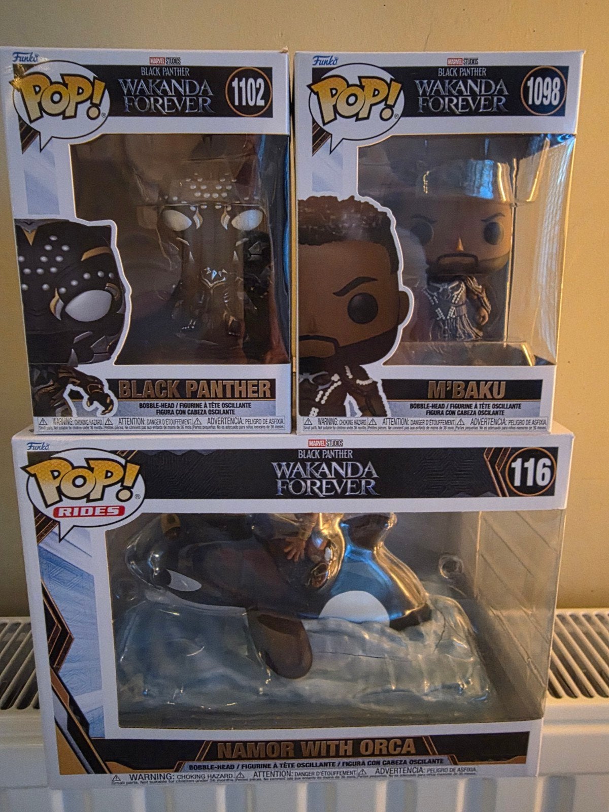 Funko Pop! Black Panther Wakanda Forever (3 stuks), Ophalen
