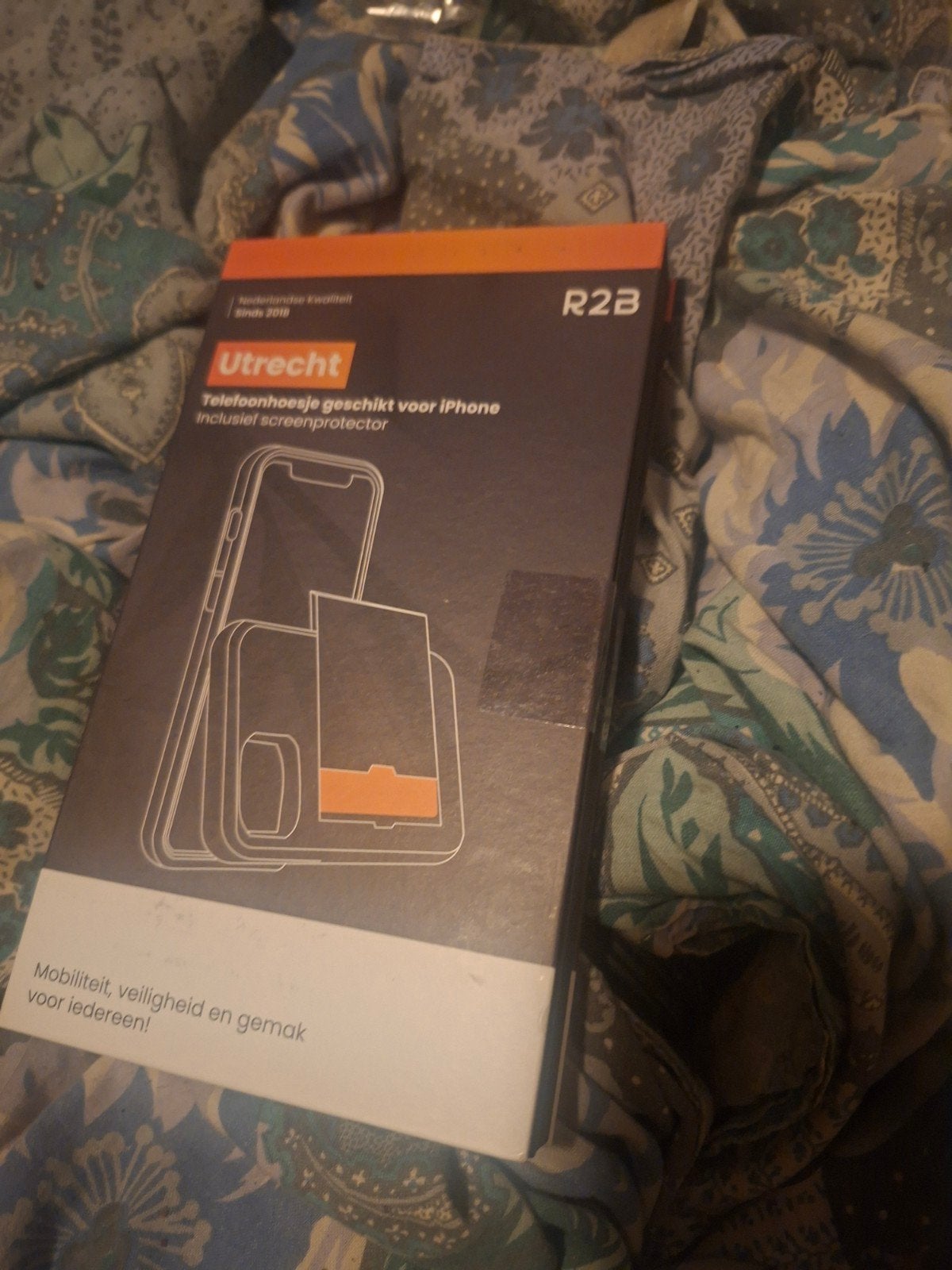 R2B Telefoonhoesje met Screenprotector voor iPhone, Pasjeshouder, Overige merken, Nieuw, Hoesje of Tasje