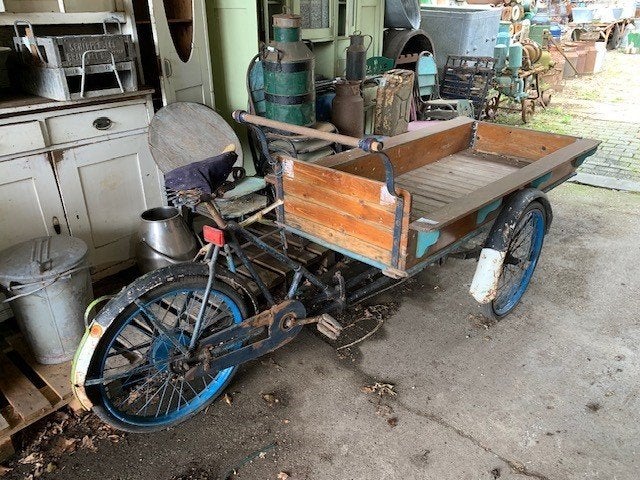 Antieke Bakfiets - Uniek Decoratiestuk - Vintage, Ophalen