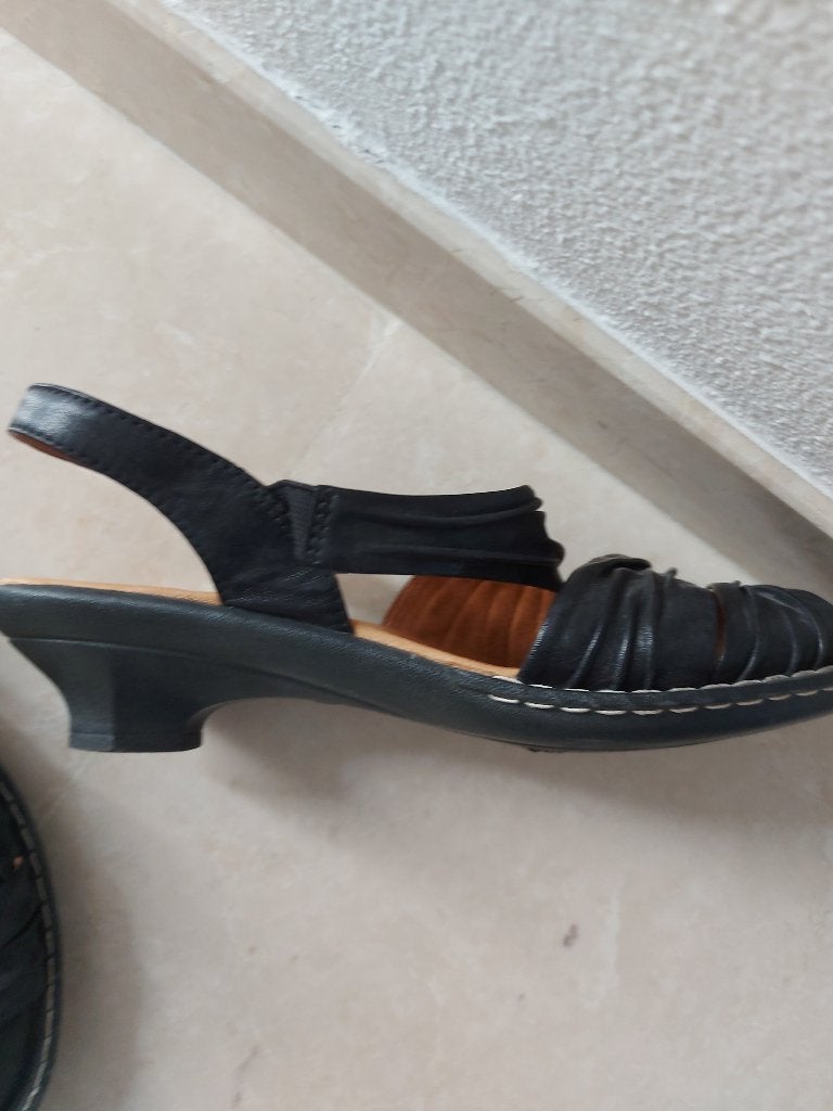 Caprice leren damesschoen, zwart, maat 39, Schoenen met lage hakken, Zwart, Ophalen of Verzenden, Zo goed als nieuw
