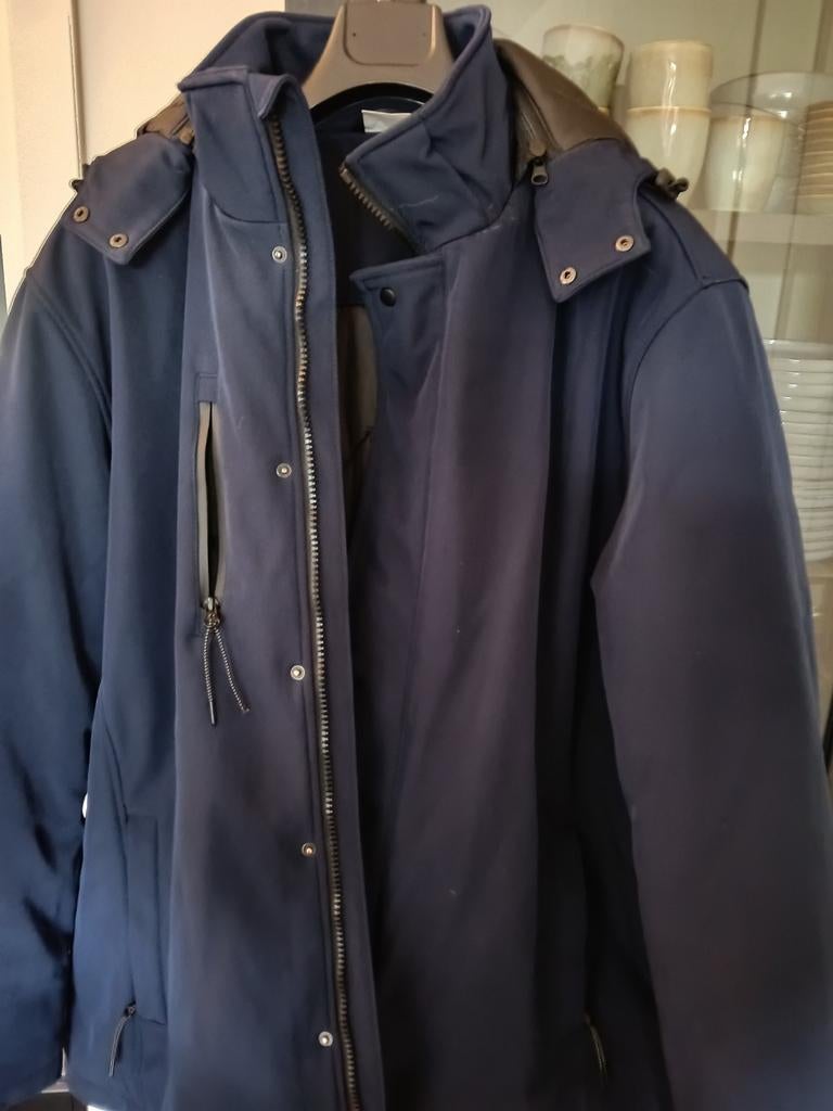 Softshell werkjas 4 keer x. Zgan, Ophalen of Verzenden, Zo goed als nieuw, Blauw