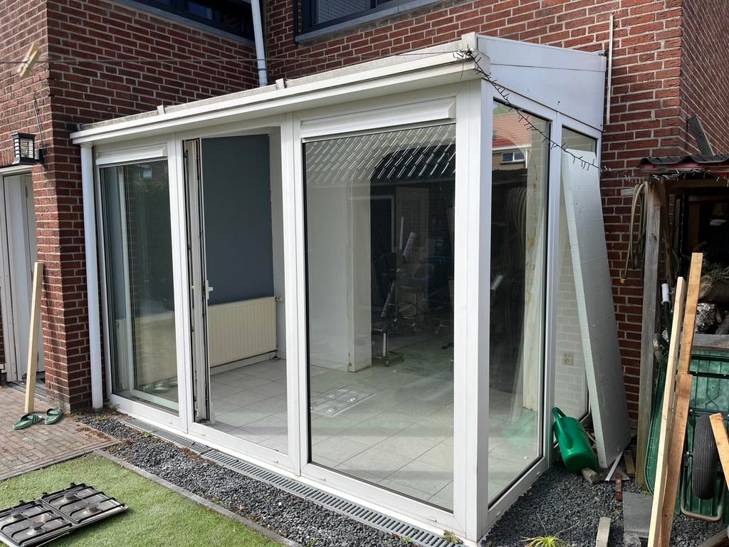 Serre 3m x 2m met schuif/kanteldeur., Tuin en Terras, Overkappingen, Ophalen, Gebruikt, Serre