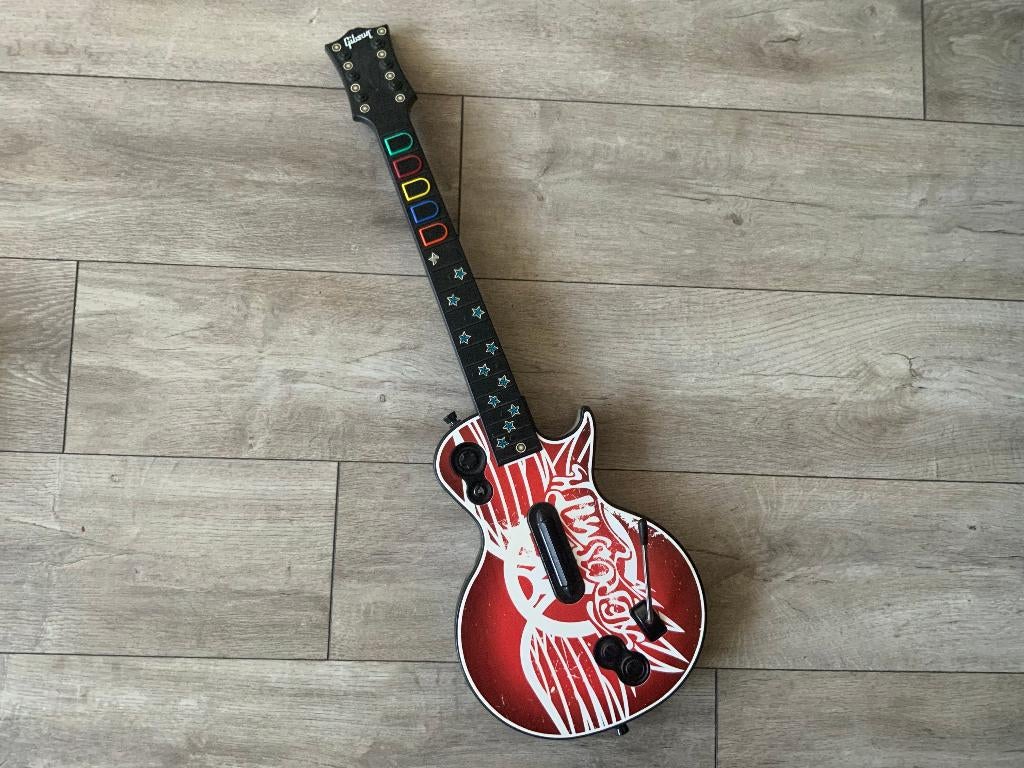 Playstation 3 Defecte Aerosmith Rock Band Gitaar Guitar Hero, Muziek, 1 speler, Ophalen of Verzenden, Zo goed als nieuw