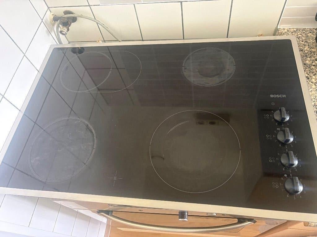 Bosch Kookplaat, Ophalen, Gebruikt, 4 kookzones, Vrijstaand