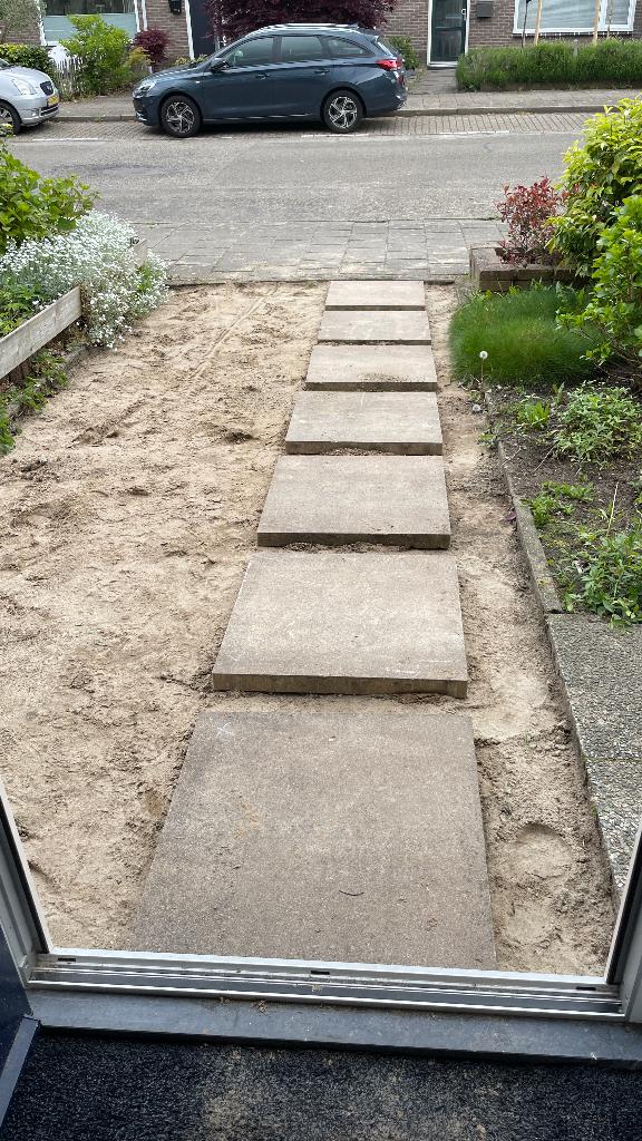 GRATIS goede kwaliteit witzand, Tuin en Terras, Tegels en Klinkers, Ophalen, Gebruikt, Overige materialen, Overige typen