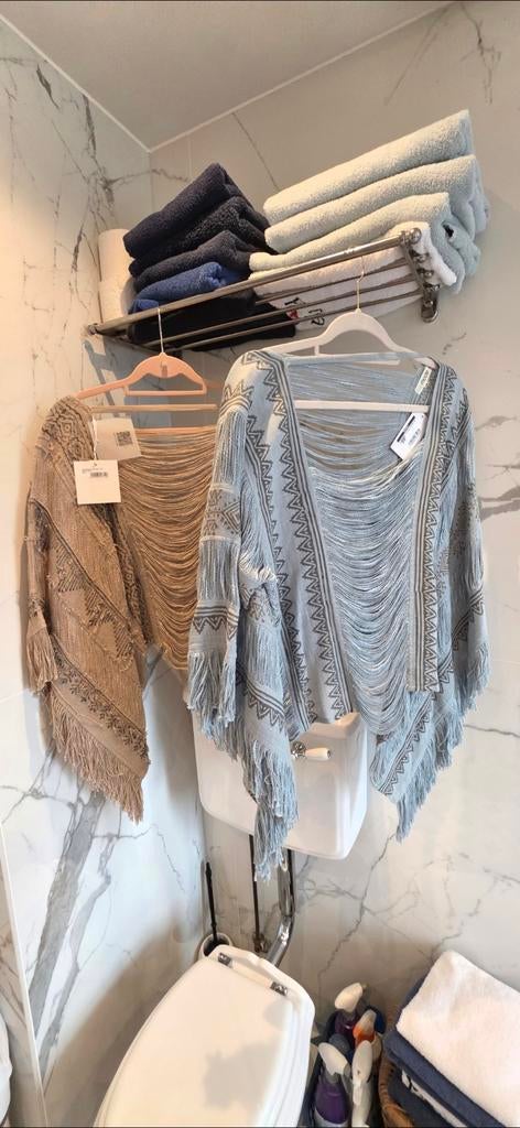 Ibzmode top Harper nieuw Taupe en blauw, Ophalen of Verzenden, Nieuw