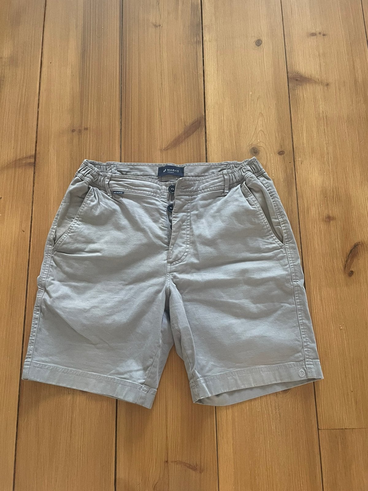 Mooie grijze herenshort The Originals, Mr Marvis, M, Verzenden, Zo goed als nieuw, Maat 48/50 (M), Grijs