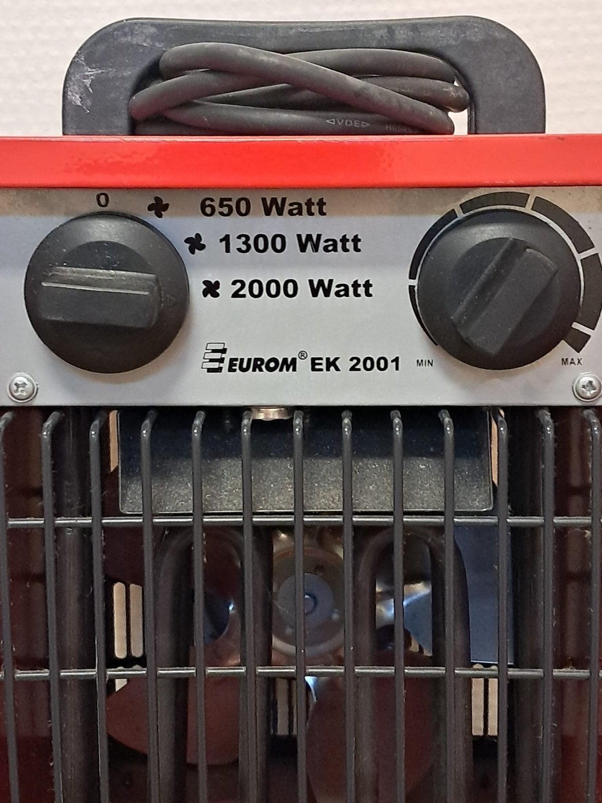 Eurom EK 2001 Elektrische Kachel - 2000 Watt, Ophalen, 30 tot 80 cm, Gebruikt, Kachel