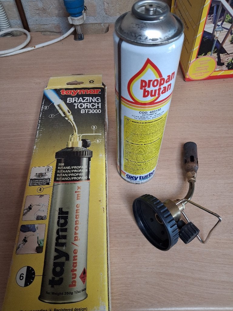 Kleine gasbrander, Ophalen, Gebruikt