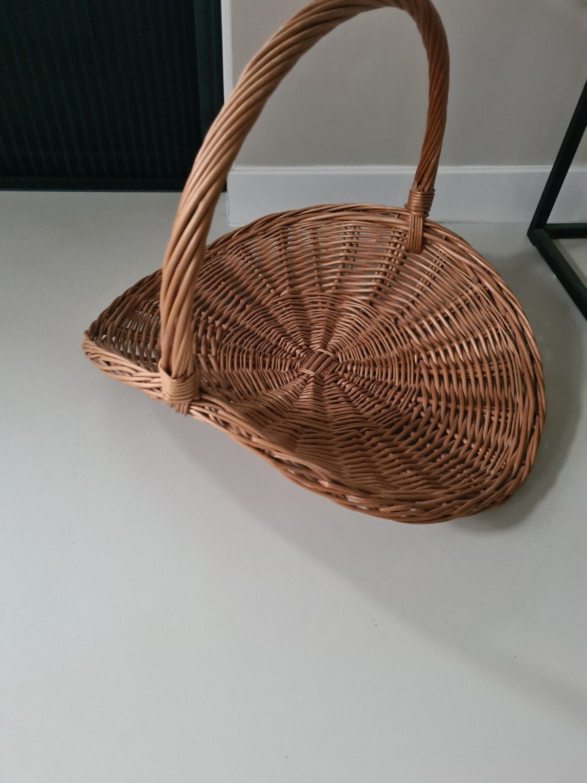 Rieten Plukmand - 56 cm, Ophalen, Gebruikt