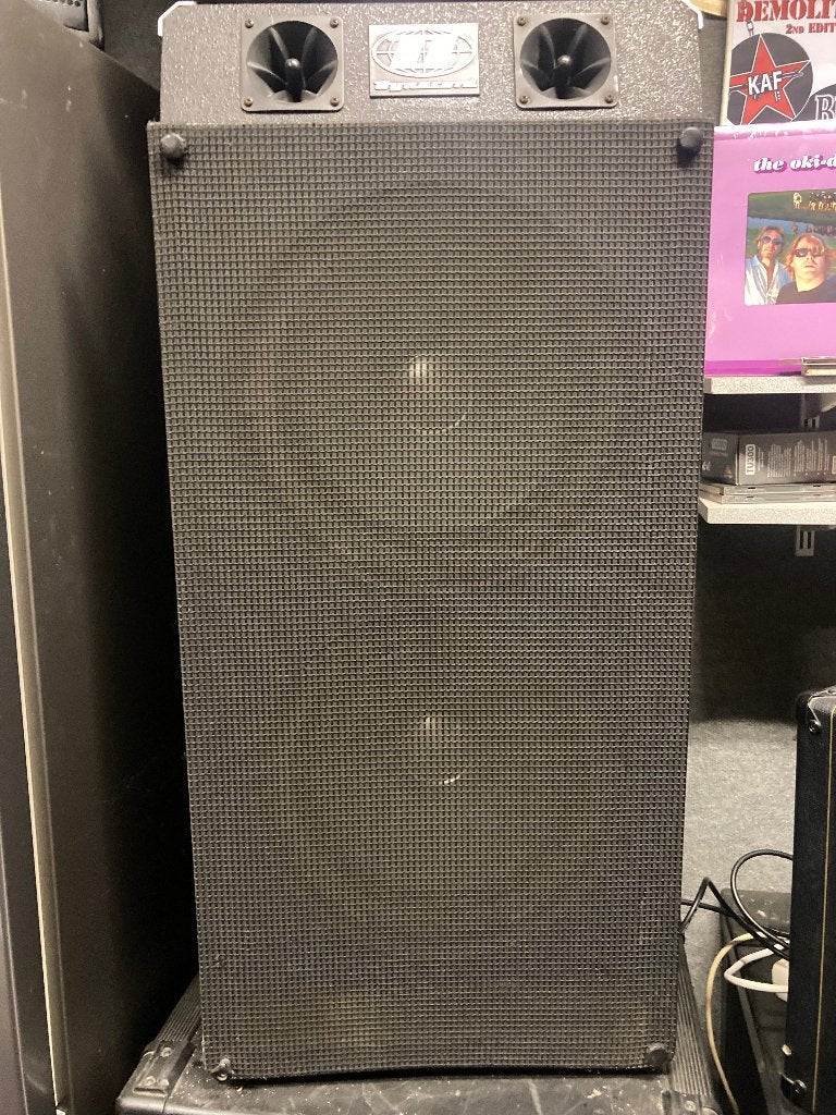 set vintage Dynacord speakers met bij passende Scott woofers, Stereo speakers, Gebruikt, Ophalen, 150 watt of meer