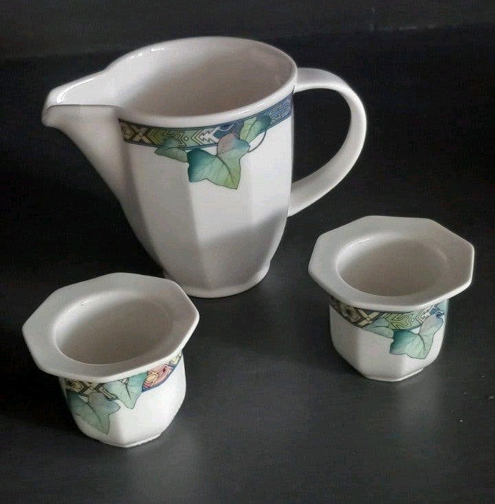 Villeroy en Boch Pasadena Melkkannetje en 2 eierdopjes Nieuw, Ophalen of Verzenden