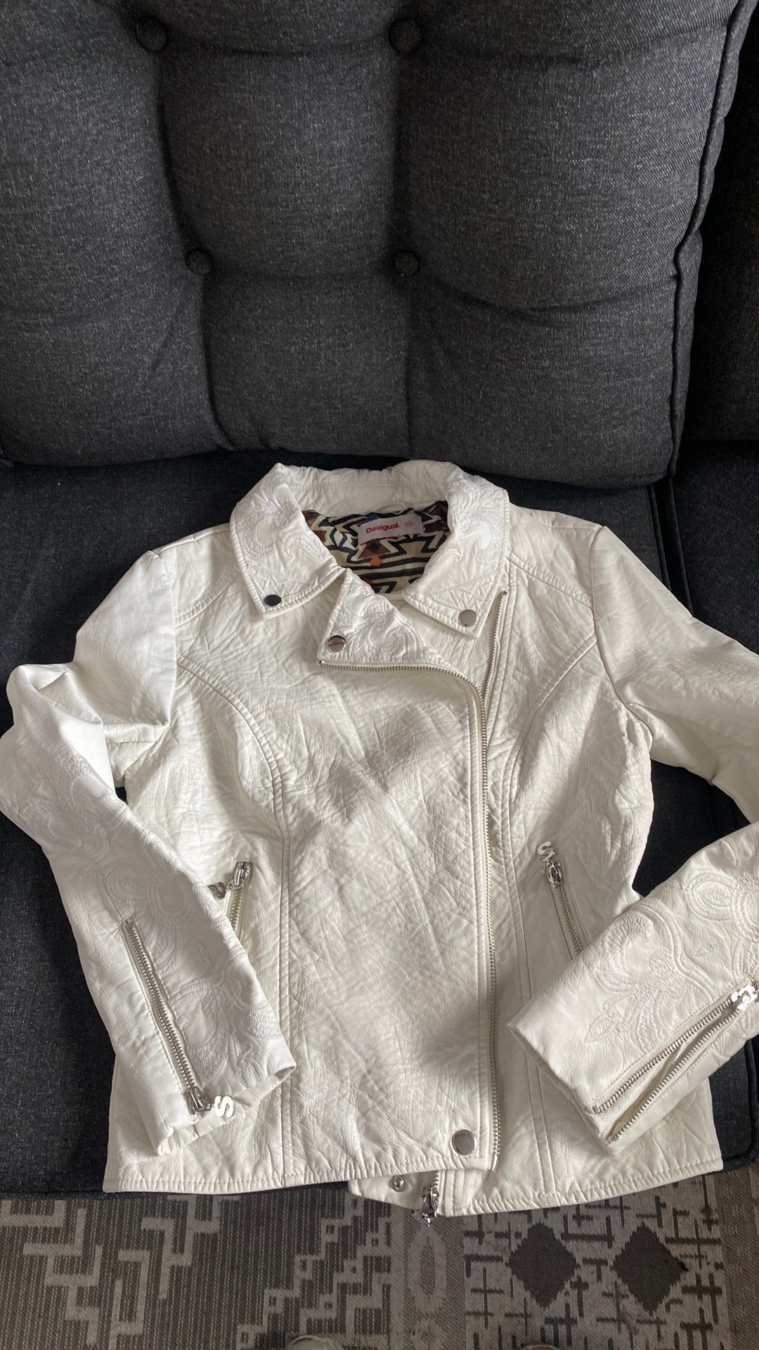 Desiqual leather like jasje in top staat maat 38, Ophalen of Verzenden, Zo goed als nieuw