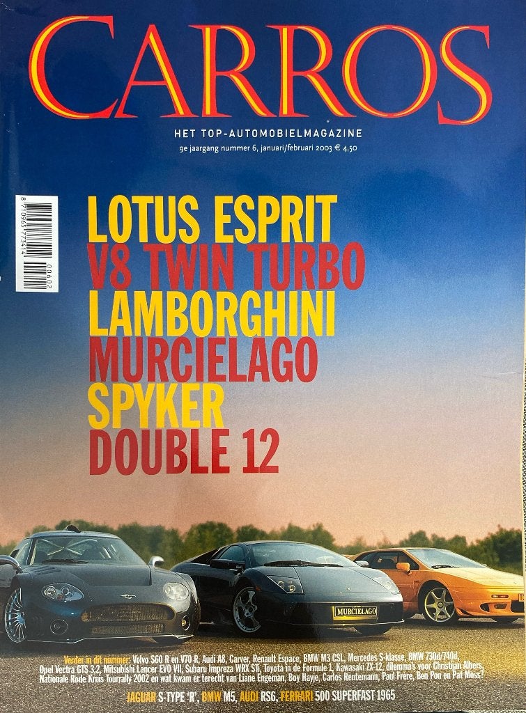 Carros Magazine: Lotus Esprit, Lamborghini Murciélago, Gelezen, Diverse, Algemeen, Ophalen of Verzenden