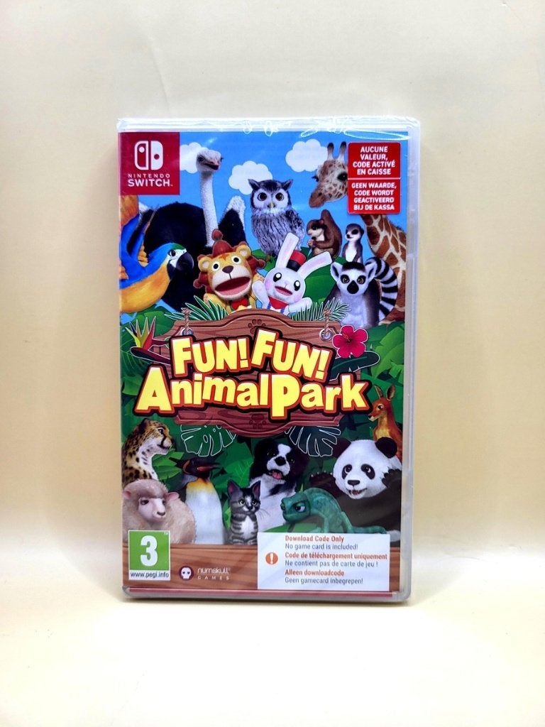 Fun Fun Animal Park Download Code Sealed - Nintendo Switch, Nintendo, Puzzel en Educatief, Nintendo support, 1 speler