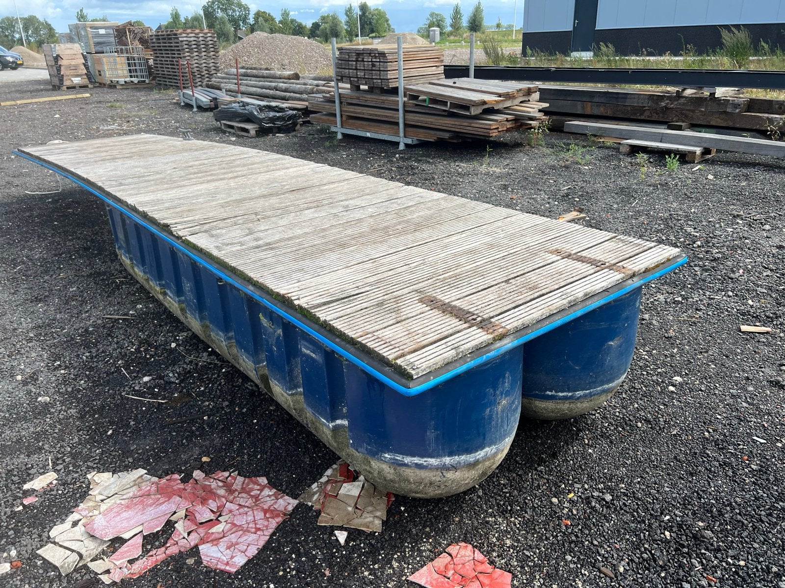 Vingerpier / Drijvende Steiger 6,0m x 1,2m, Watersport en Boten, Ophalen of Verzenden, Gebruikt