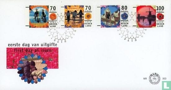 FDC E350 Vakantie 1996 NL onbeschreven, Ophalen of Verzenden, Nederland