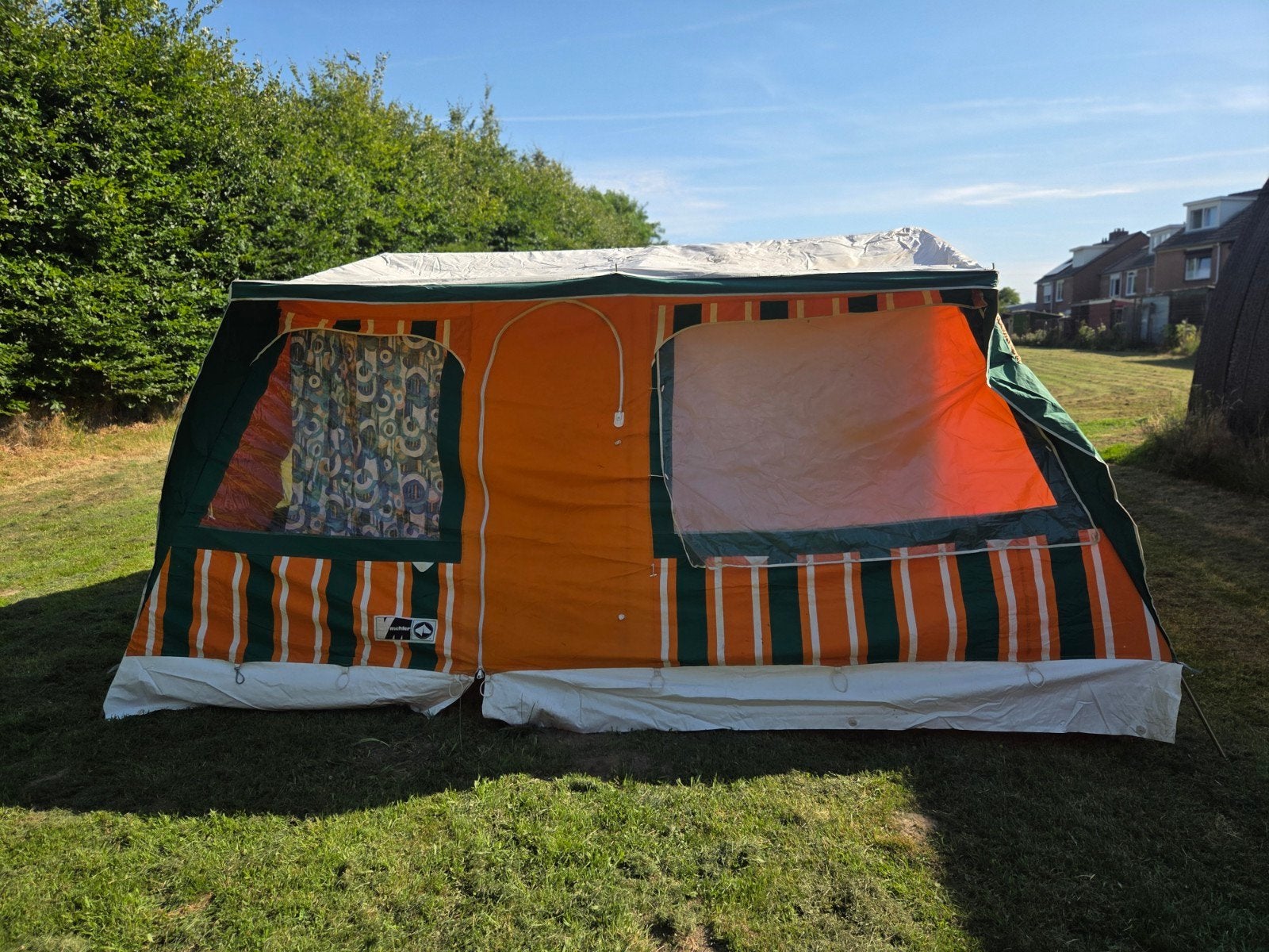 Vintage Mehler tent (5x4,5m) - Ruilen of bieden, Ophalen, Gebruikt, Tot en met 2