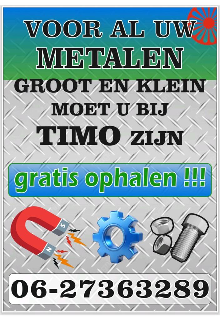 Gratis ophalen, Ophalen, Gebruikt, Overige metalen