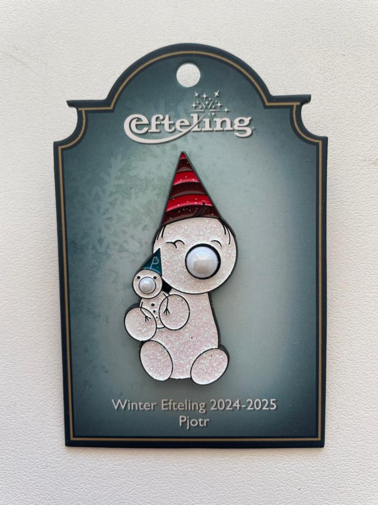 Efteling pin Winter 2024-2025 Pjotr op kaartje EPP 481, Ophalen of Verzenden, Nieuw, Button of Speldje