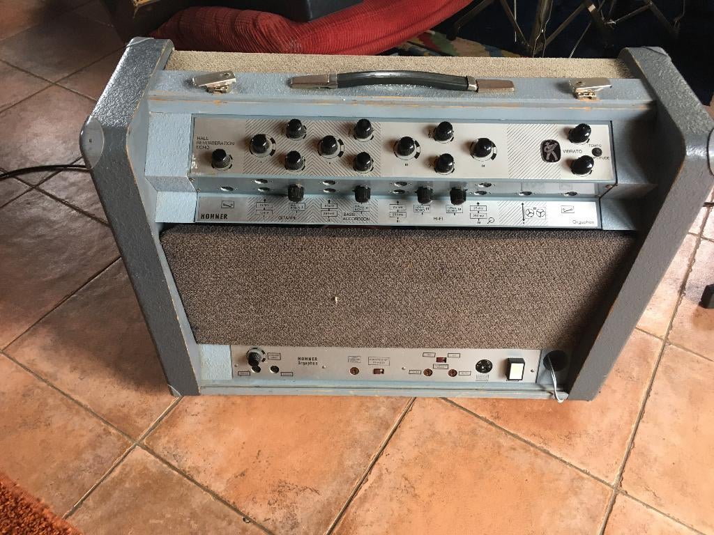 HOHNER 25 MH GITAARVERSTERKER 1963, Ophalen of Verzenden, Gebruikt, Gitaar, 50 tot 100 watt